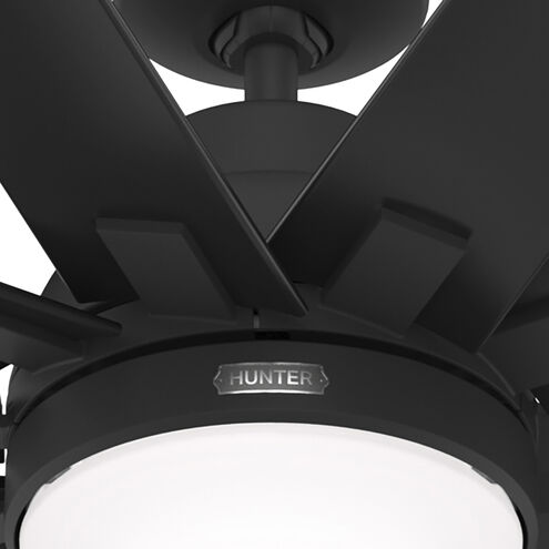 Overton 72 inch Matte Black Outdoor Ceiling Fan