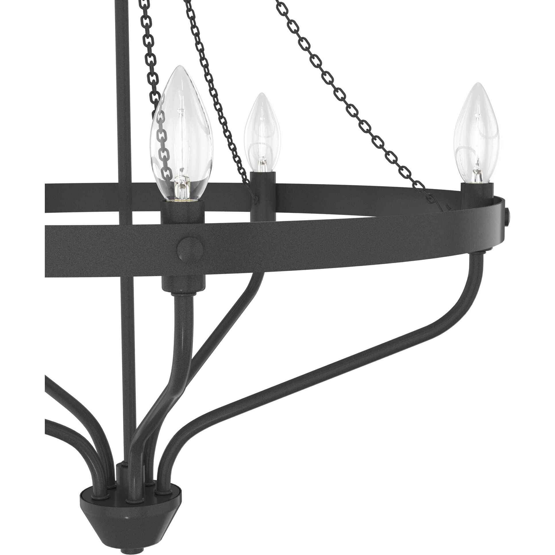 Merlin 5 Light 20 inch Rustic Iron Chandelier Ceiling Light