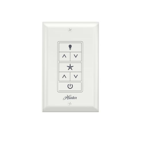 Samantha White Universal Fan Wall Control, Receiver Not Included