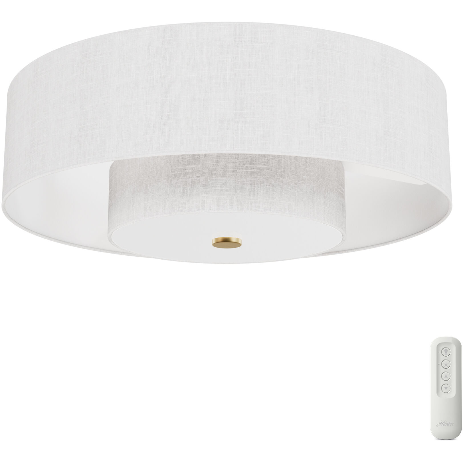 Brookside 30 inch Luxe Gold with Fresh White Blades Ceiling Fan