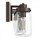 Devon Park 4 Light 30 inch Onyx Bengal and Barnwood Vanity Light Wall Light
