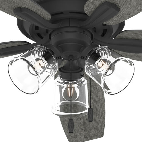 Dondra 60 inch Matte Black with Greyed Walnut/Matte Black Blades Ceiling Fan