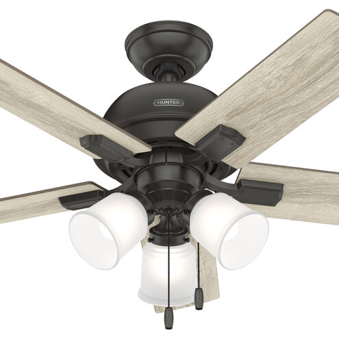 Crystal Peak 44 inch Noble Bronze with Natural Oak/Golden Maple Blades Ceiling Fan
