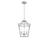 Laurel Ridge 4 Light 12 inch Brushed Nickel Lantern Pendant Ceiling Light