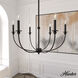 Southcrest 6 Light 30 inch Flat Matte Black Chandelier Ceiling Light