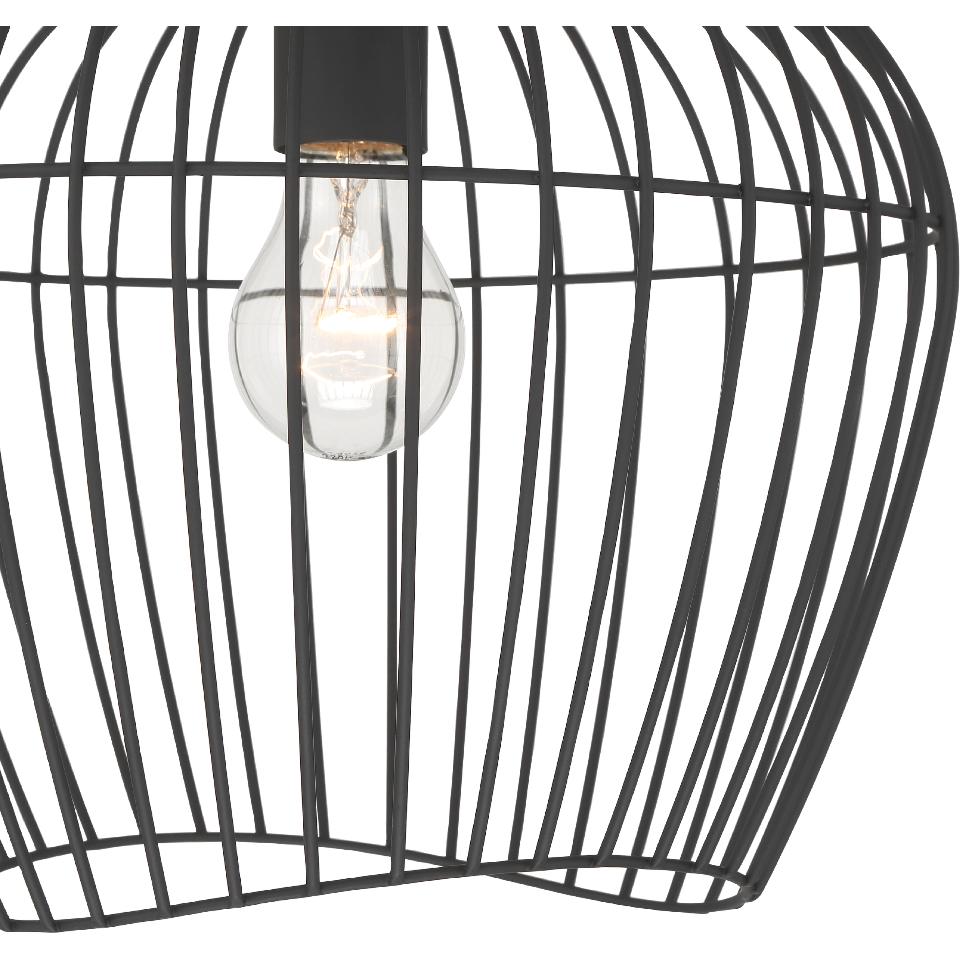 Redding 1 Light 12 inch Matte Black Flush Mount Ceiling Light, Medium