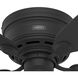 Low Profile 42 inch Matte Black with Matte Black/Greyed Walnut Blades Ceiling Fan