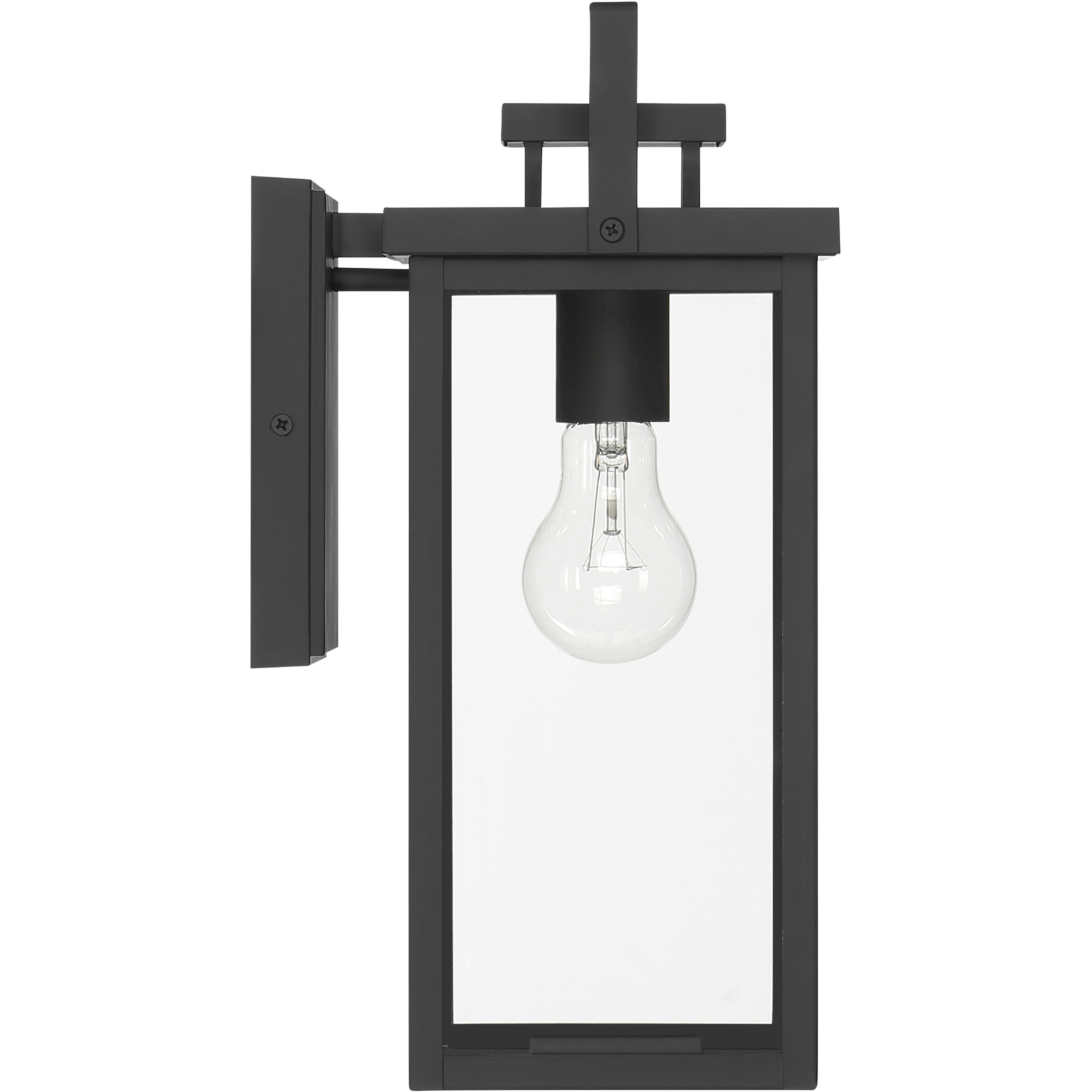 Timbergrove 1 Light 14.25 inch Matte Black Outdoor Wall Light, Medium