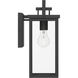 Timbergrove 1 Light 14.25 inch Matte Black Outdoor Wall Light, Medium