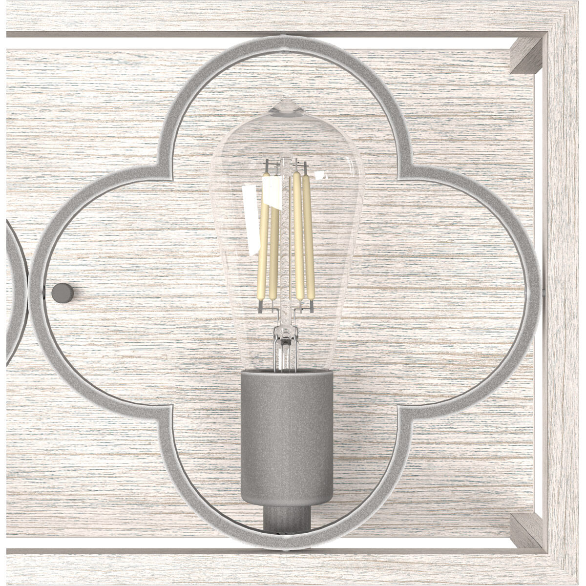 Gablecrest 4 Light 33 inch Distressed White and Painted Concrete Vanity Light Wall Light