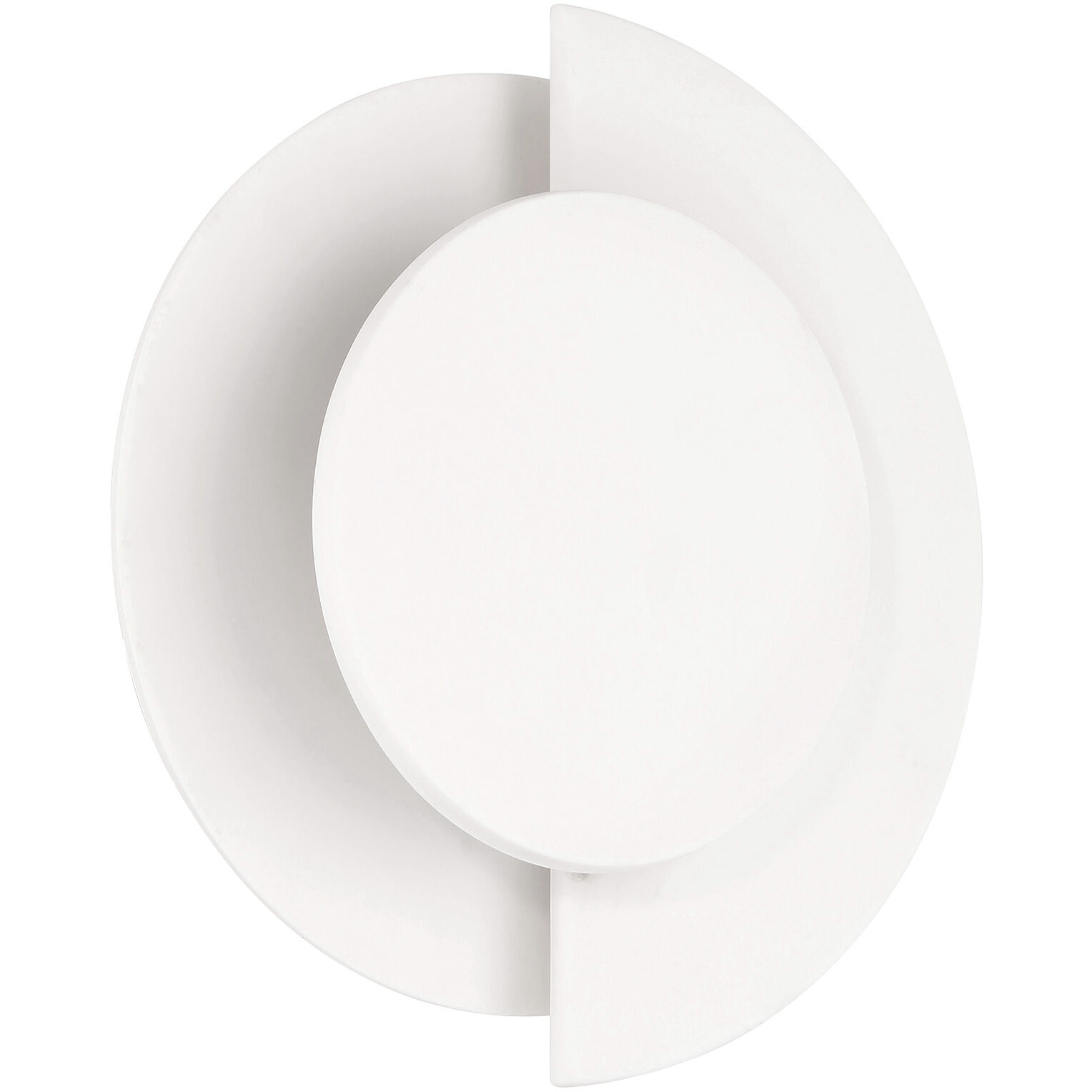 Opaline Crest 1 Light 8 inch Matte White Ceramic and Luxe Gold Sconce Wall Light, Medium