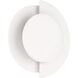 Opaline Crest 1 Light 8 inch Matte White Ceramic and Luxe Gold Sconce Wall Light, Medium