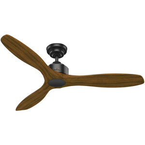 Melbourne 52 inch Matte Black with Cinnamon Walnut Blades Ceiling Fan