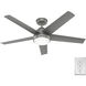 Skyflow 52 inch Matte Silver Outdoor Ceiling Fan