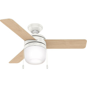 Acumen 42 inch Fresh White with Fresh White/Natural Wood Blades Ceiling Fan
