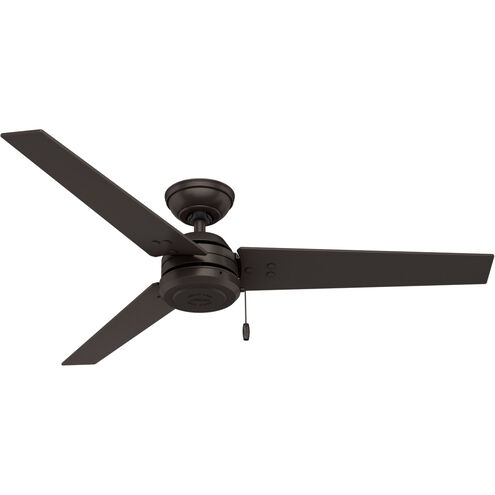 Cassius 52 inch Premier Bronze with Fire Polished Wood/Premier Bronze Blades Outdoor Ceiling Fan