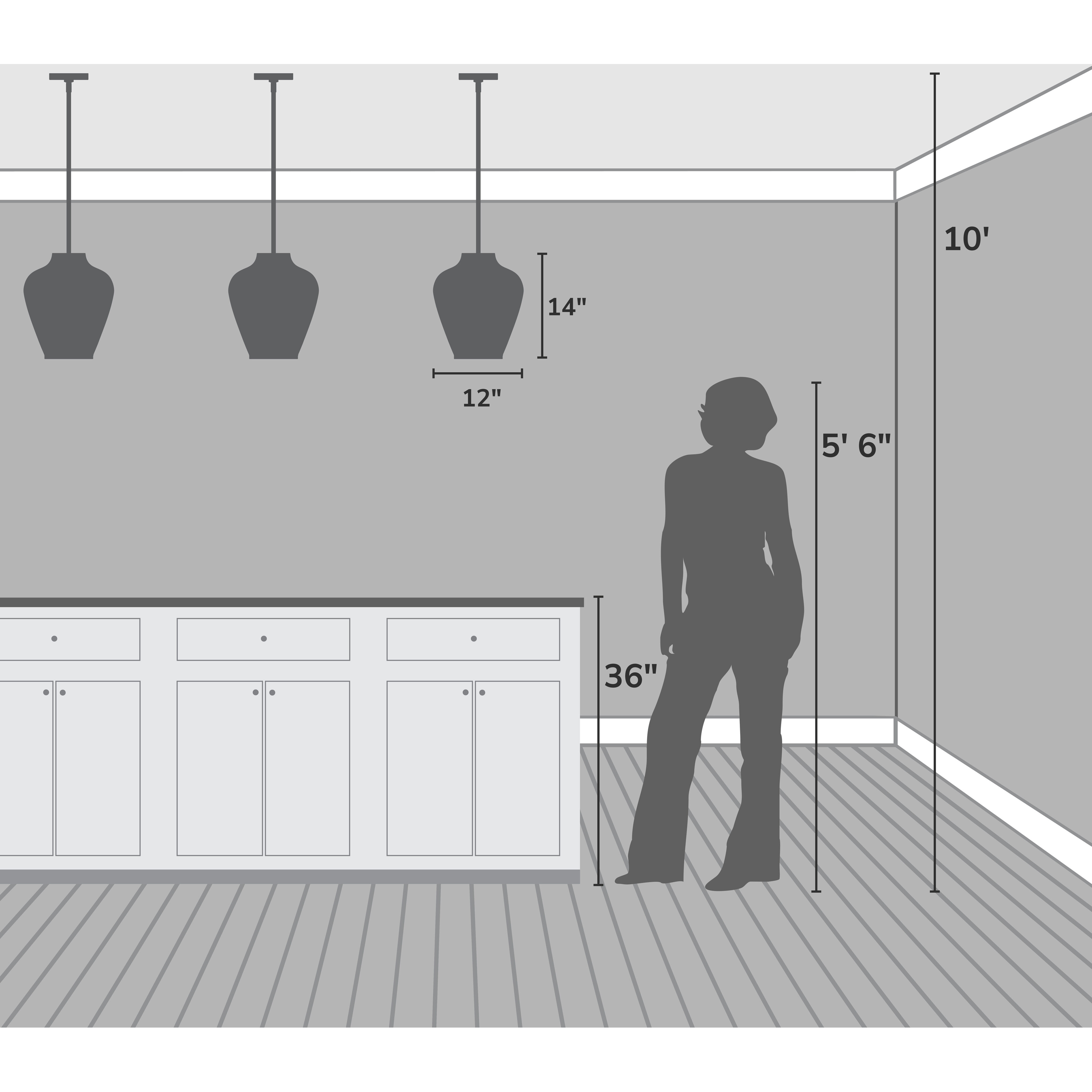 Vidria 1 Light 12 inch Alturas Gold Pendant Ceiling Light, Medium