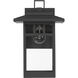 Yancy House 1 Light 14 inch Matte Black Outdoor Wall Light, Medium