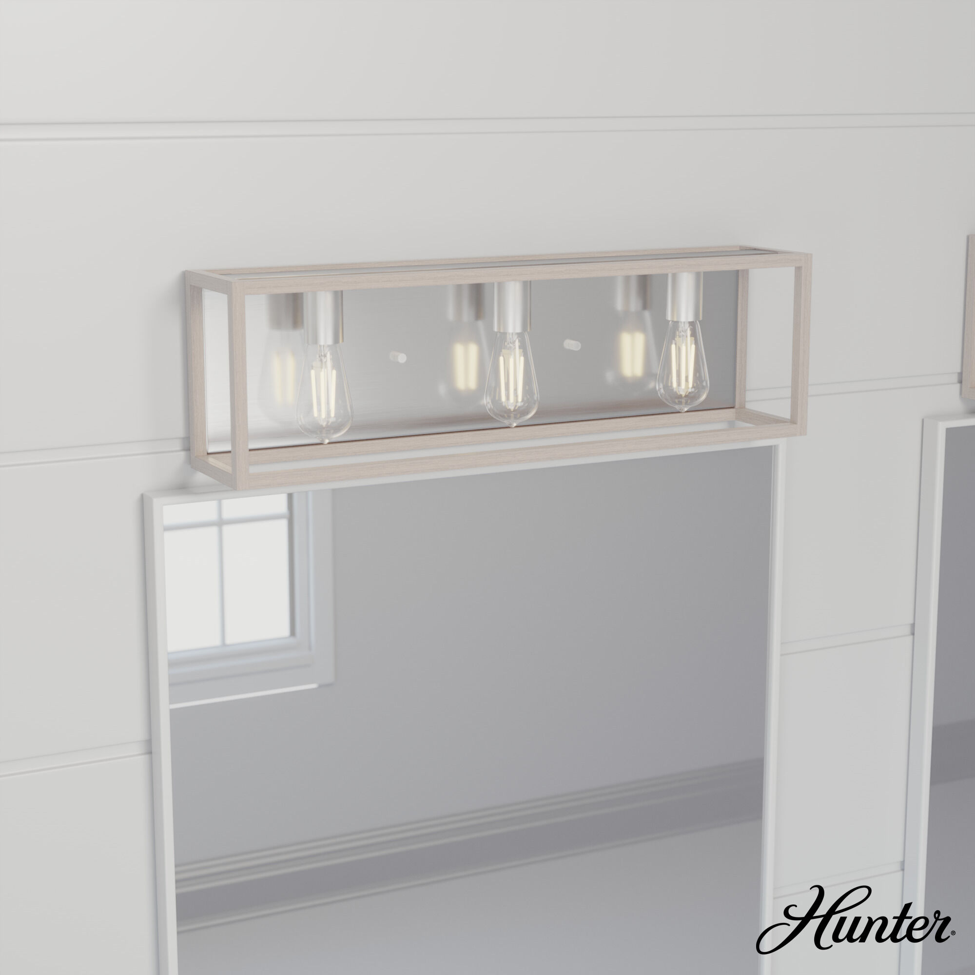 Squire Manor 3 Light 25 inch Brushed Nickel Vanity Light Wall Light