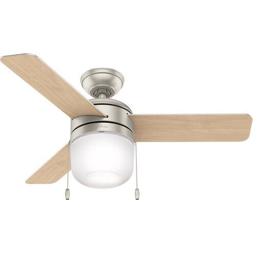 Acumen 42 inch Matte Nickel with Matte Nickel/Natural Wood Blades Ceiling Fan