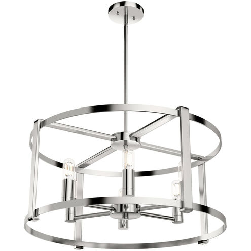 Astwood 6 Light 26 inch Polished Nickel Chandelier Ceiling Light