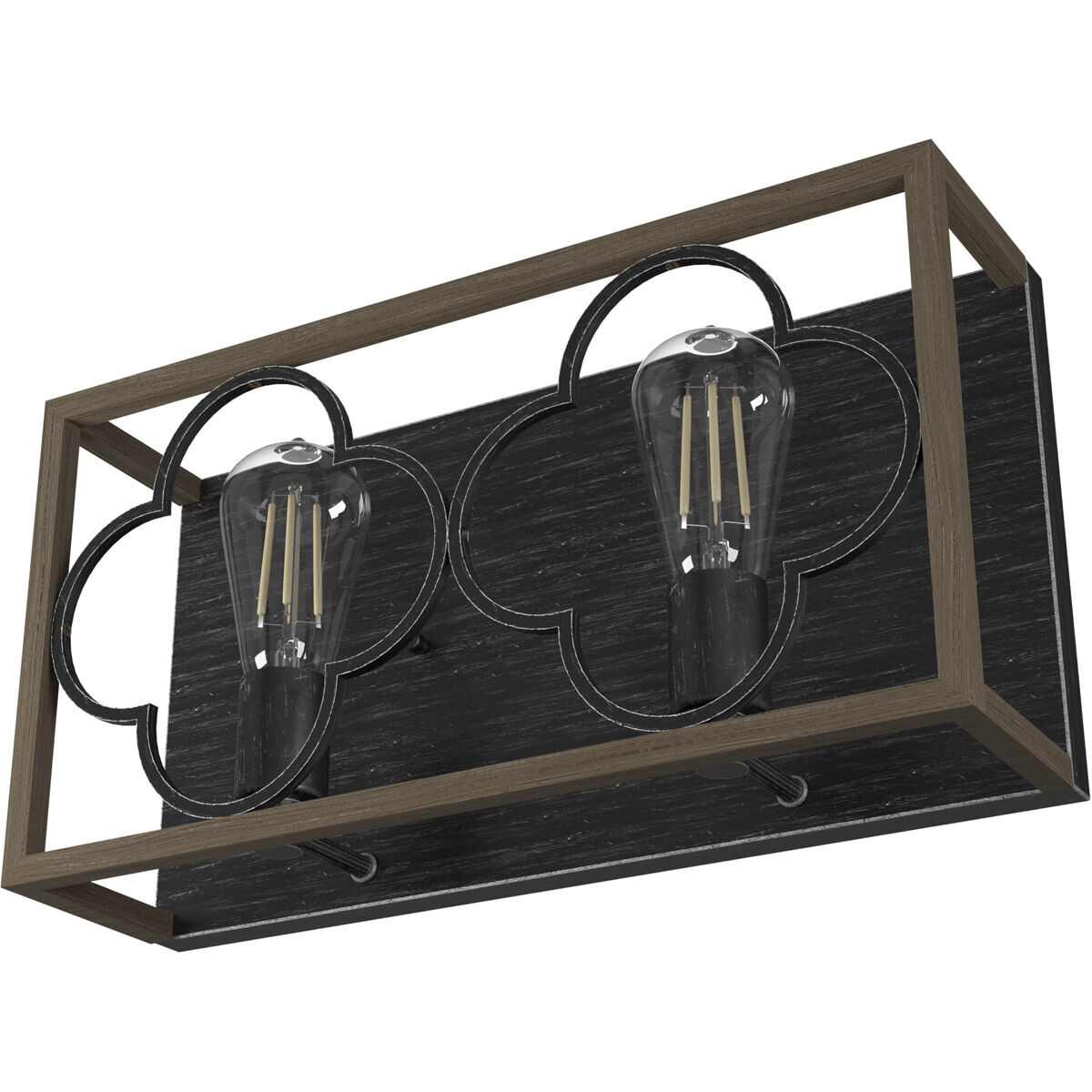 Gablecrest 2 Light 17 inch French Oak and Rustic Iron Vanity Light Wall Light