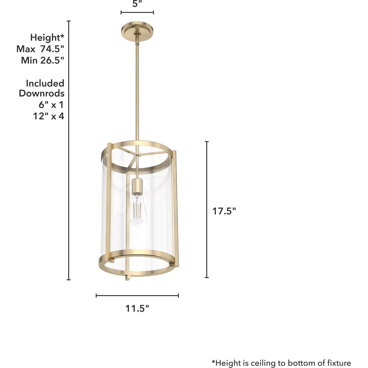 Astwood 1 Light 12 inch Alturas Gold Pendant Ceiling Light