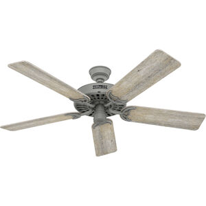 Hunter Original 52 inch Matte Silver with Barnwood/Light Gray Oak Blades Outdoor Ceiling Fan