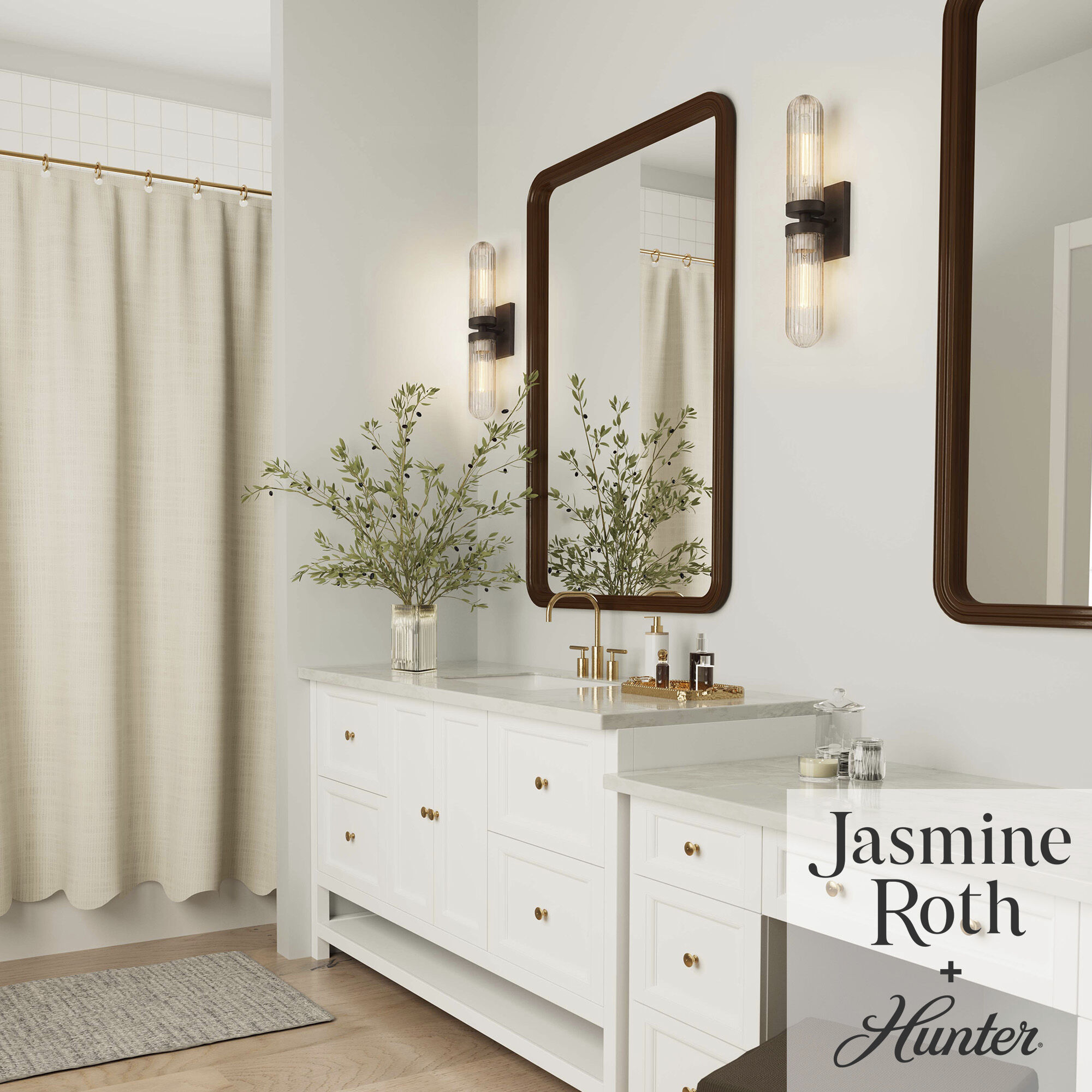 Beverly Glen 2 Light 23 inch Matte Bronze Bath Vanity Wall Light, Medium