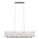 Langwood 6 Light 40 inch Distressed White Linear Chandelier Ceiling Light