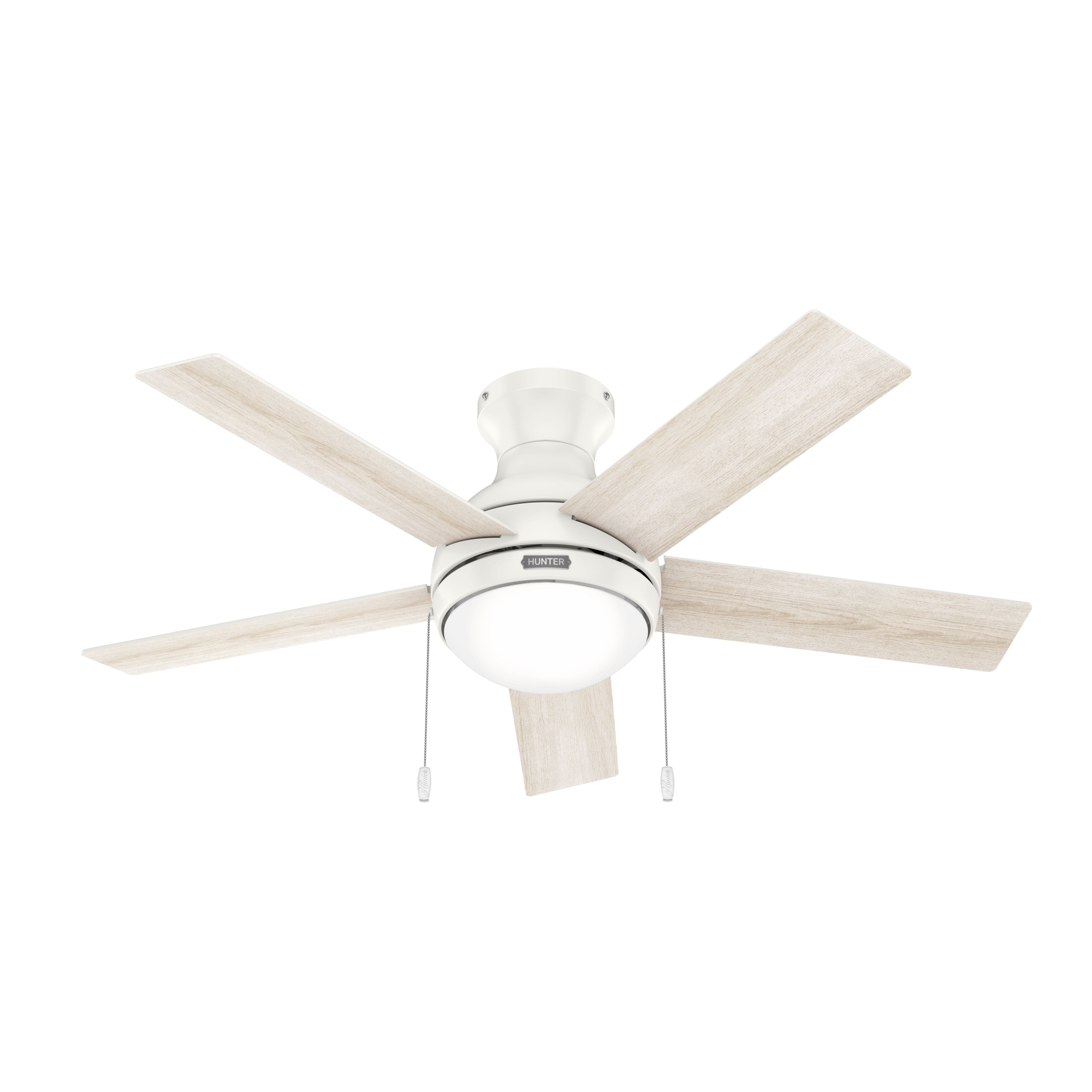 Hunter Fan 51448 Aren 44 inch Fresh White with Bleached