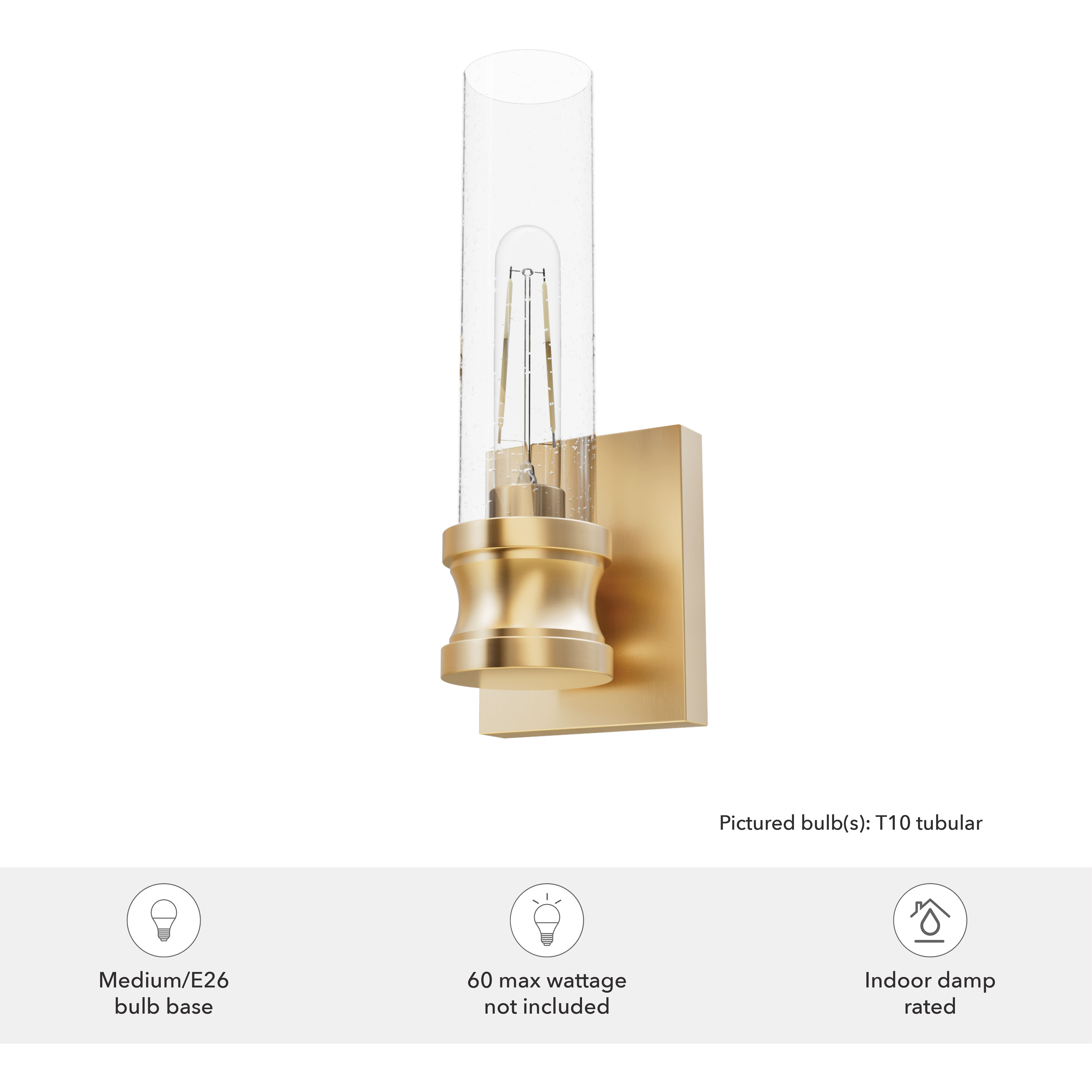 Lenlock 1 Light 4.75 inch Alturas Gold Wall Sconce Wall Light