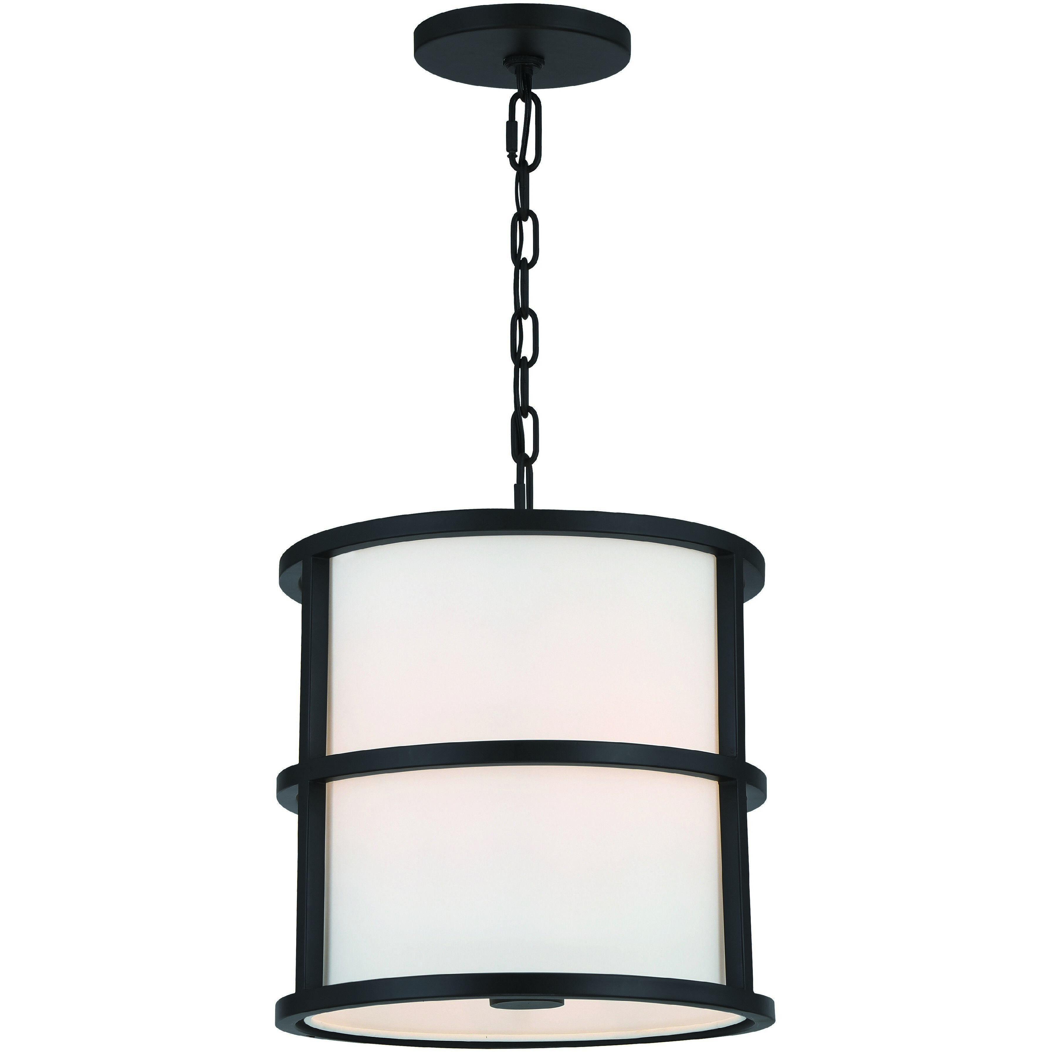 Hulton 3 Light 13 inch Matte Black Pendant Ceiling Light
