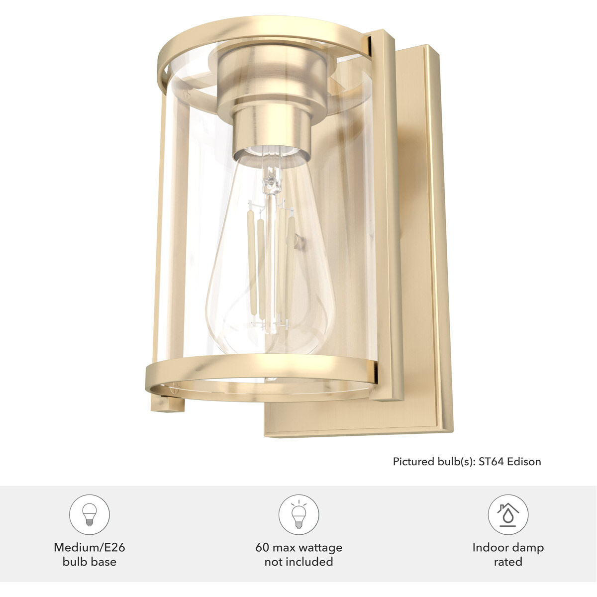 Astwood 1 Light 8 inch Alturas Gold Wall Sconce Wall Light