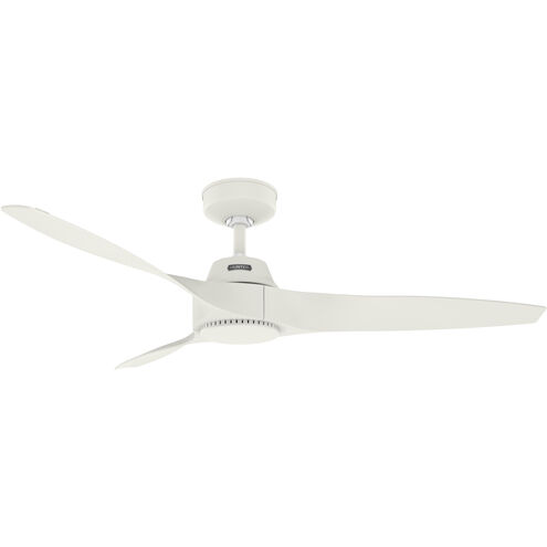 Mosley 52 inch Matte White with Fresh White Blades Outdoor Ceiling Fan