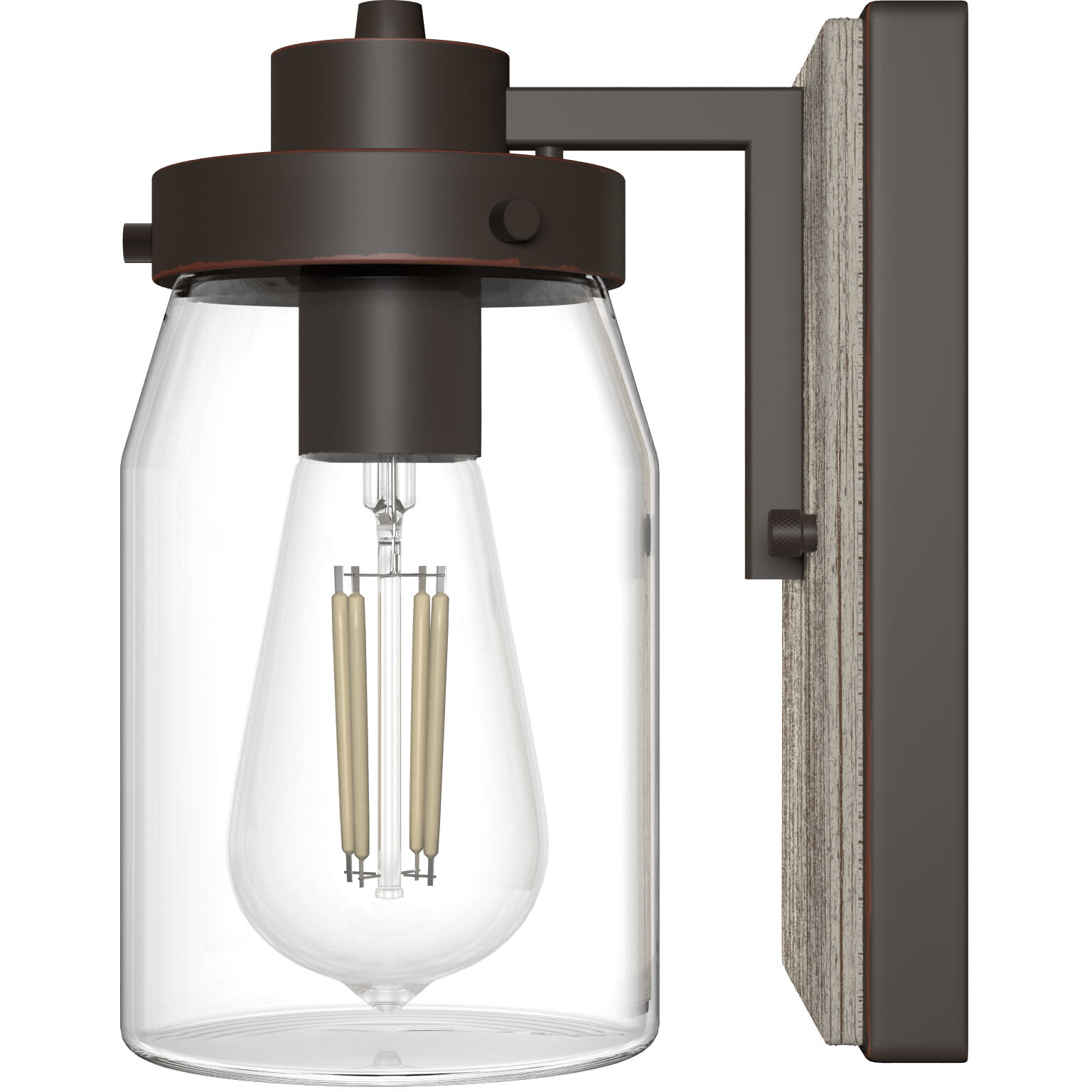 Devon Park 1 Light 4.75 inch Onyx Bengal and Barnwood Wall Sconce Wall Light, Medium