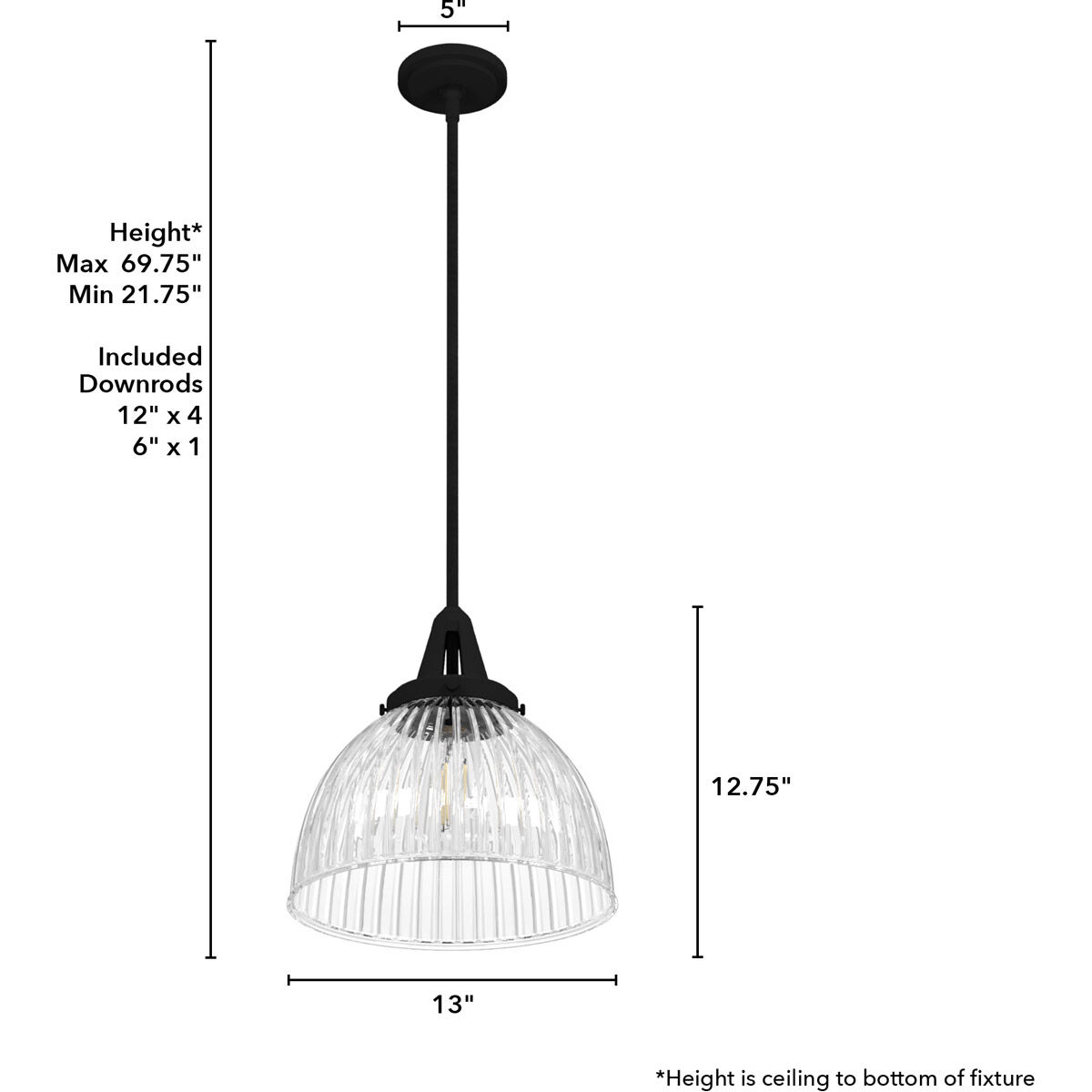 Cypress Grove 1 Light 13 inch Natural Iron Pendant Ceiling Light