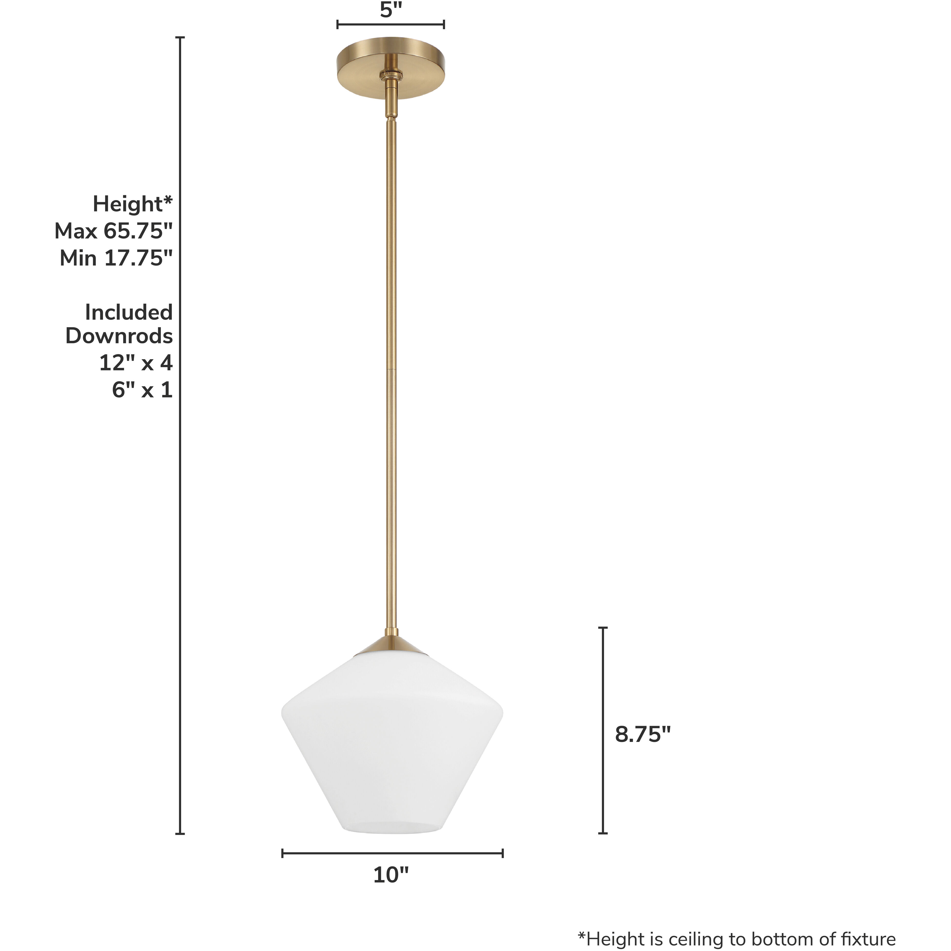 Celestial Valley 1 Light 10 inch Alturas Gold Pendant Ceiling Light, Small