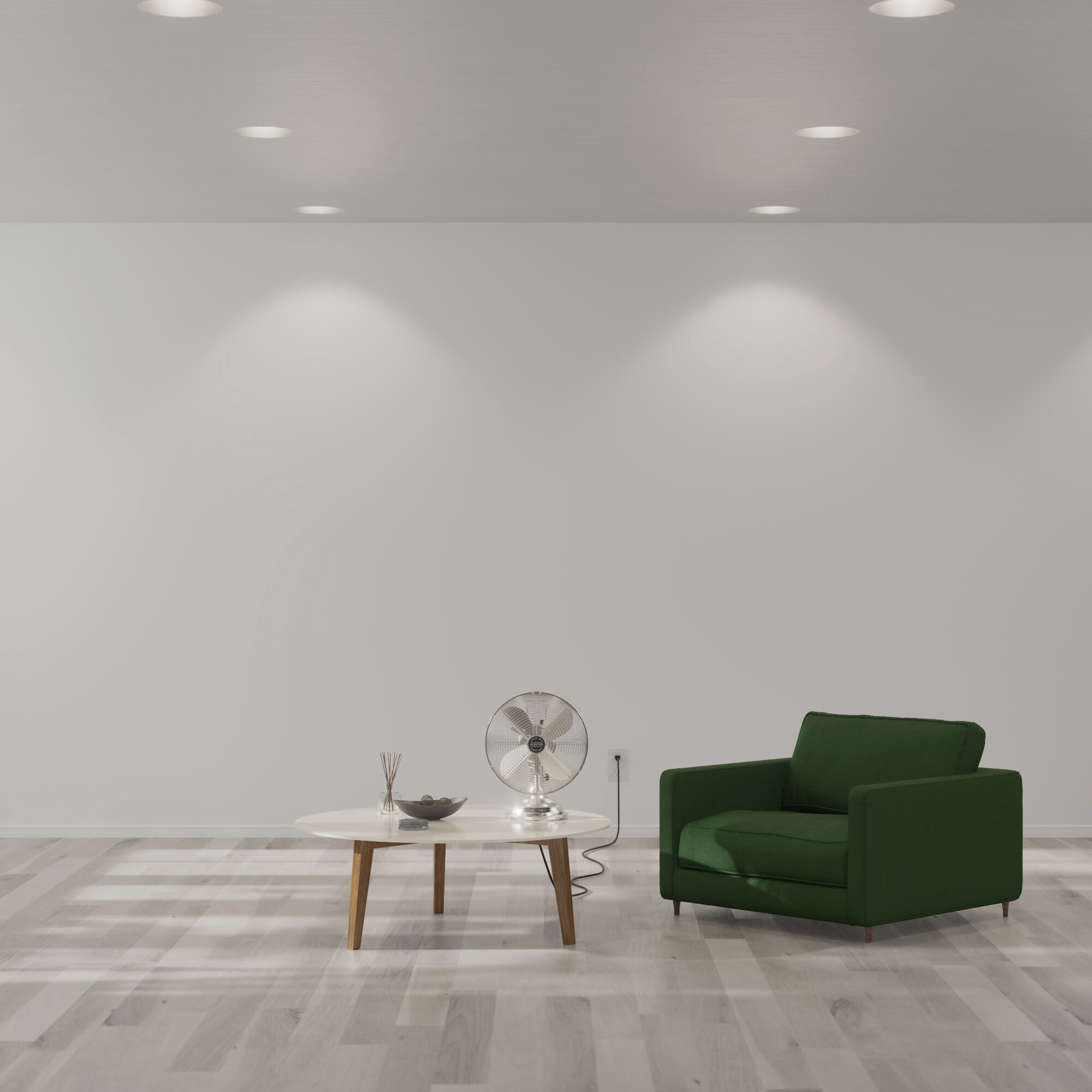 Classic D12 Brushed Nickel Portable Desk Fan