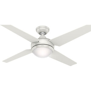 Sonic 52 inch White with White/Maple Blades Ceiling Fan