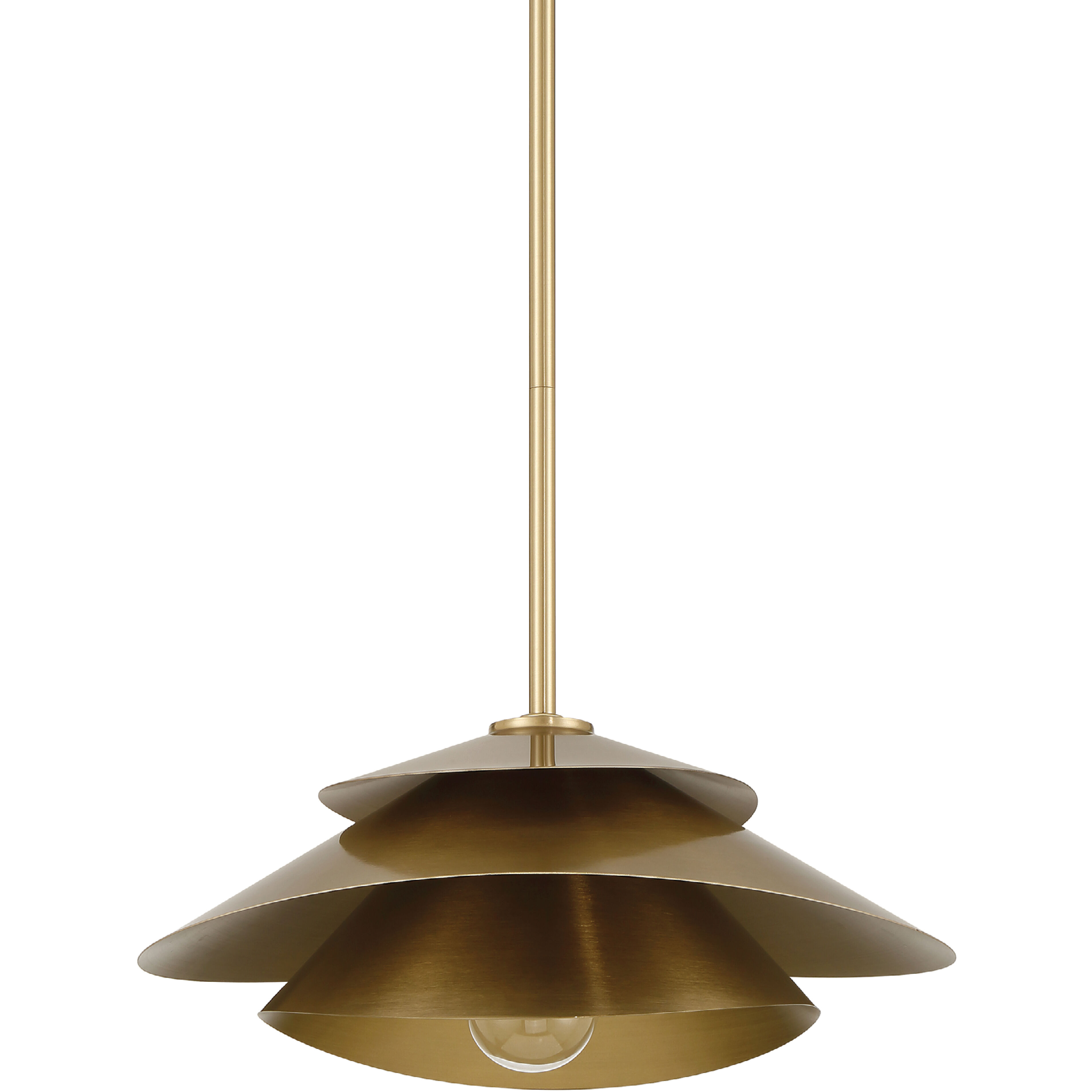 Hiro 1 Light 12.75 inch Alturas Gold Pendant Ceiling Light, Large