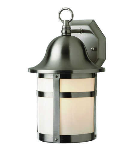 Thomas 1 Light 13 inch Brushed Nickel Outdoor Wall Lantern 