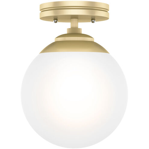 Hepburn 1 Light 8 inch Painted Modern Brass Semi-Flush Mount Ceiling Light