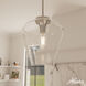 Vidria 1 Light 12 inch Brushed Nickel Pendant Ceiling Light, Medium