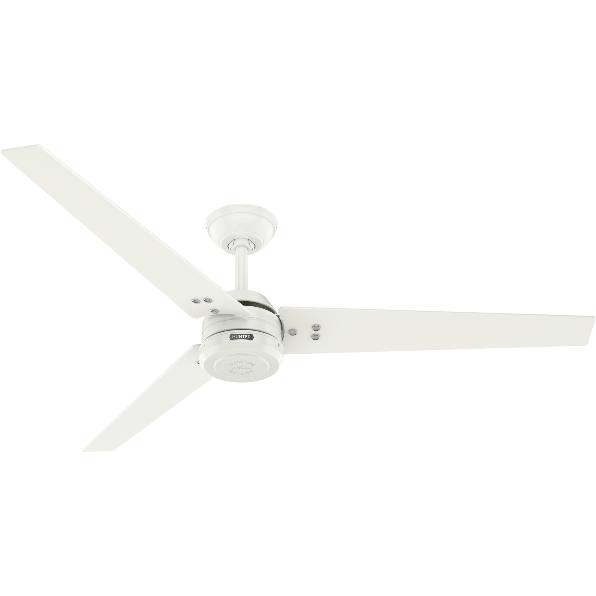 Cassius 60 inch Fresh White with Light Stripe/Fresh White Blades Outdoor Ceiling Fan