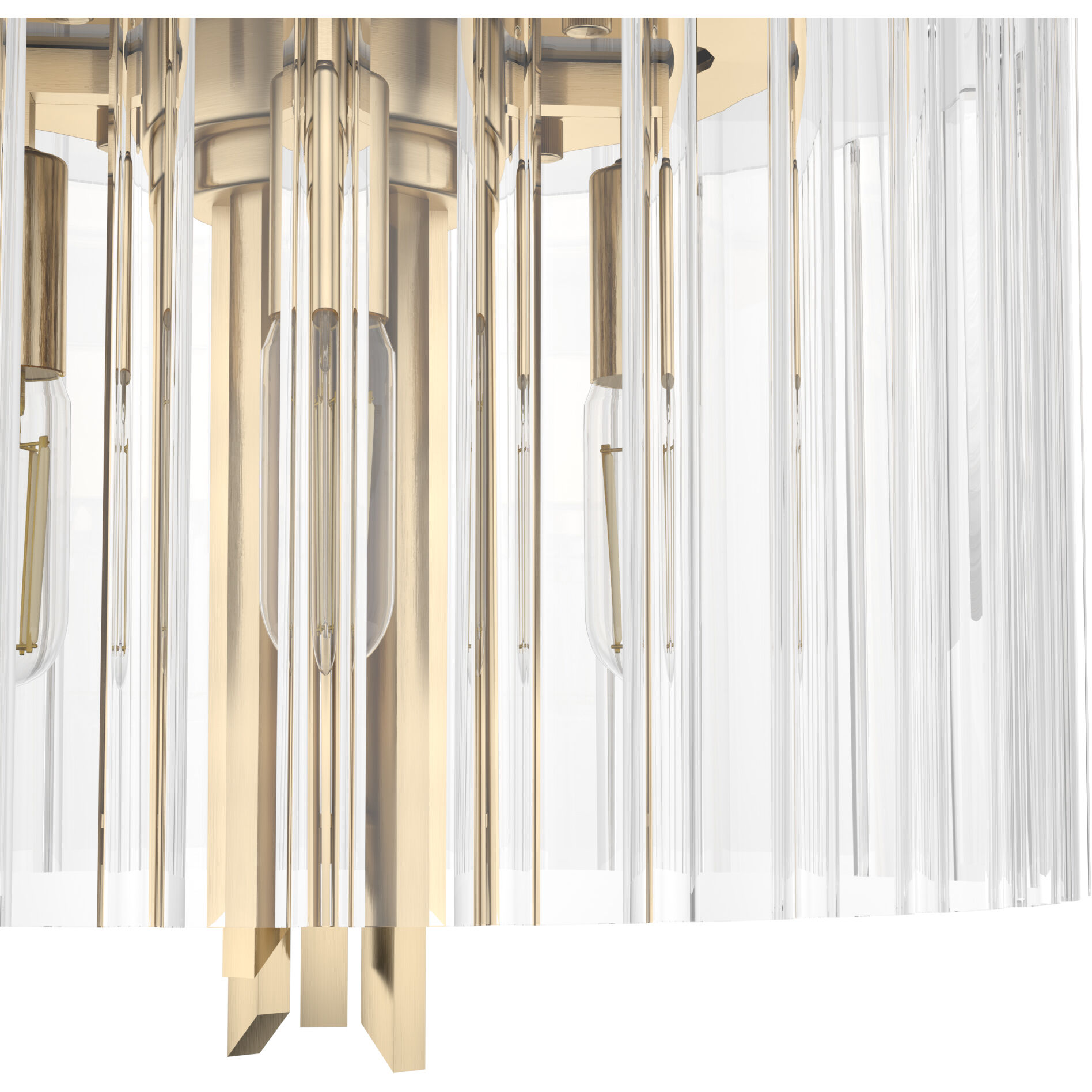 Gatz 4 Light 9.75 inch Alturas Gold Flush Mount Ceiling Light