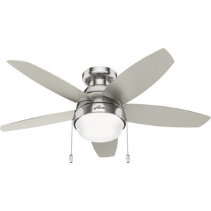 Lilliana 44 inch Brushed Nickel with Matte Nickel Blades Ceiling Fan
