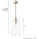 Lochemeade 1 Light 9 inch Alturas Gold Pendant Ceiling Light