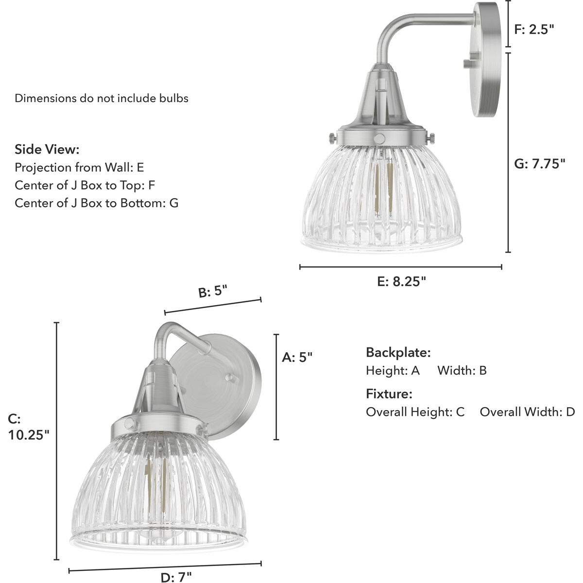 Cypress Grove 1 Light 7 inch Brushed Nickel Wall Sconce Wall Light