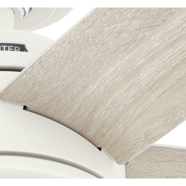 Margo 44 inch Textured White with Light Oak/Fresh White Blades Ceiling Fan